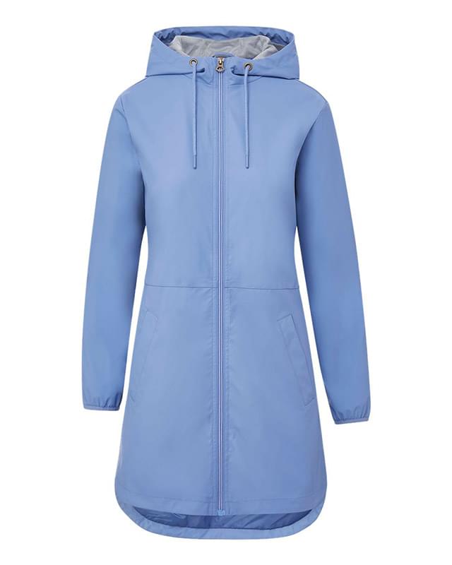Women's Vintage Hooded Rain Jacket