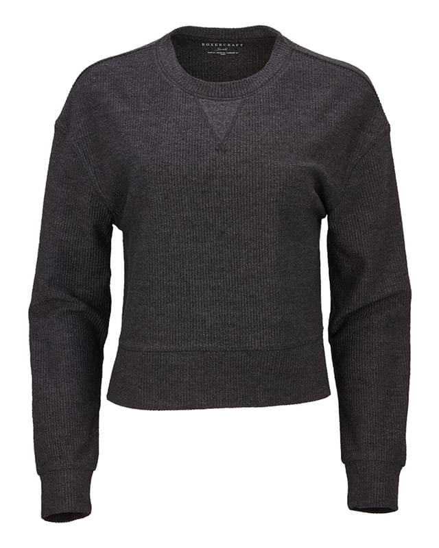 Women's Cropped Boxy Long Sleeve T-Shirt