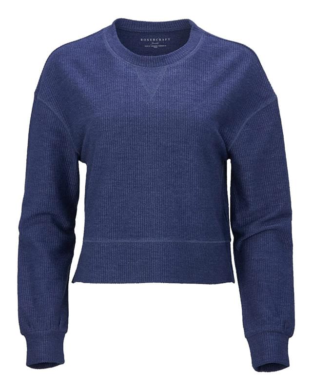 Women's Cropped Boxy Long Sleeve T-Shirt