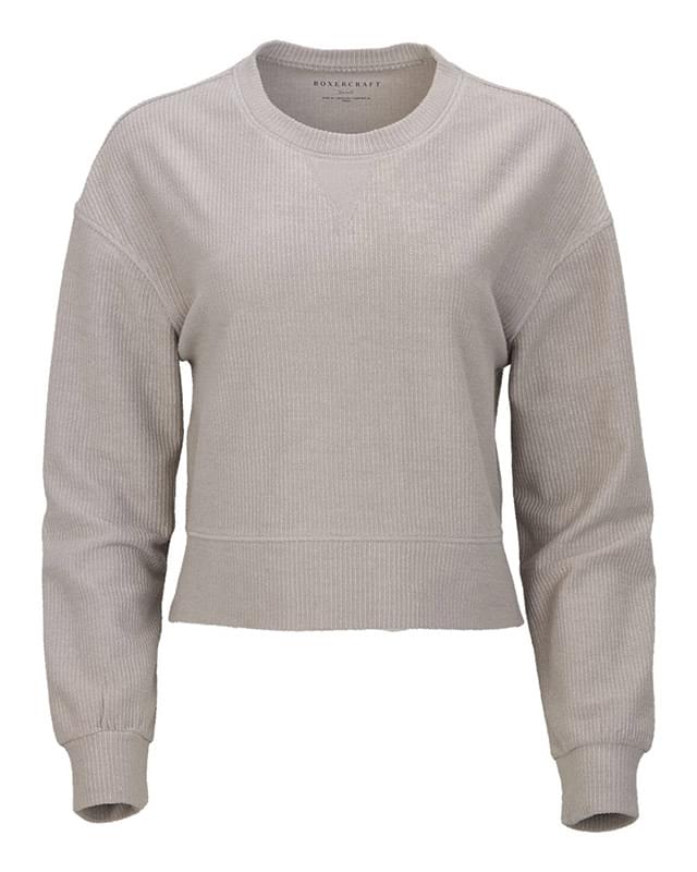 Women's Cropped Boxy Long Sleeve T-Shirt