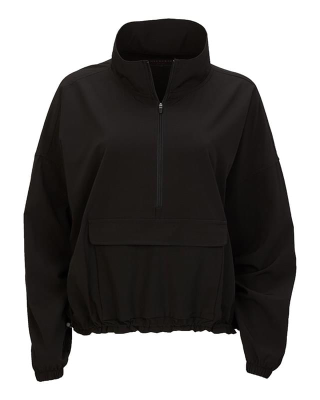 Women's Stretch Woven Quarter-Zip Pullover