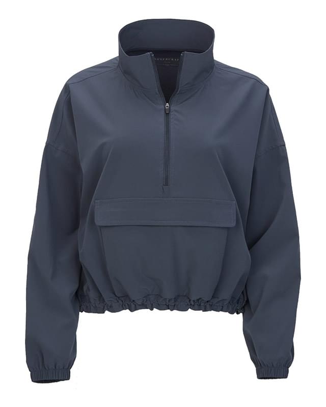Women's Stretch Woven Quarter-Zip Pullover