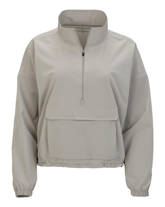 Women's Stretch Woven Quarter-Zip Pullover