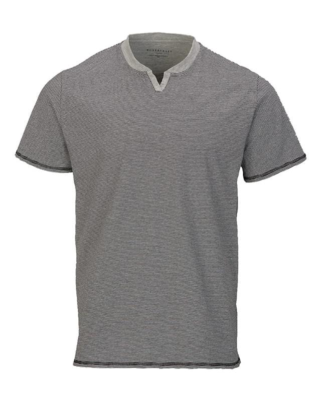 Striped V-Notch T-Shirt