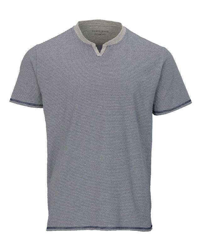 Striped V-Notch T-Shirt