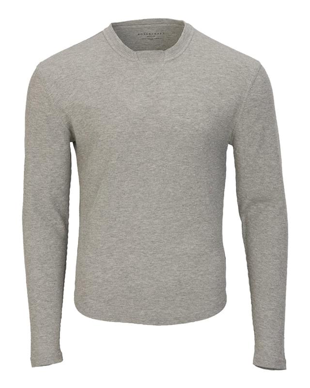 Waffle Knit Long Sleeve T-Shirt