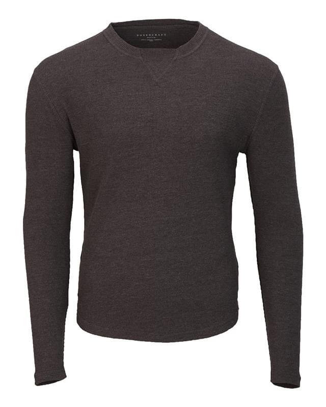 Waffle Knit Long Sleeve T-Shirt