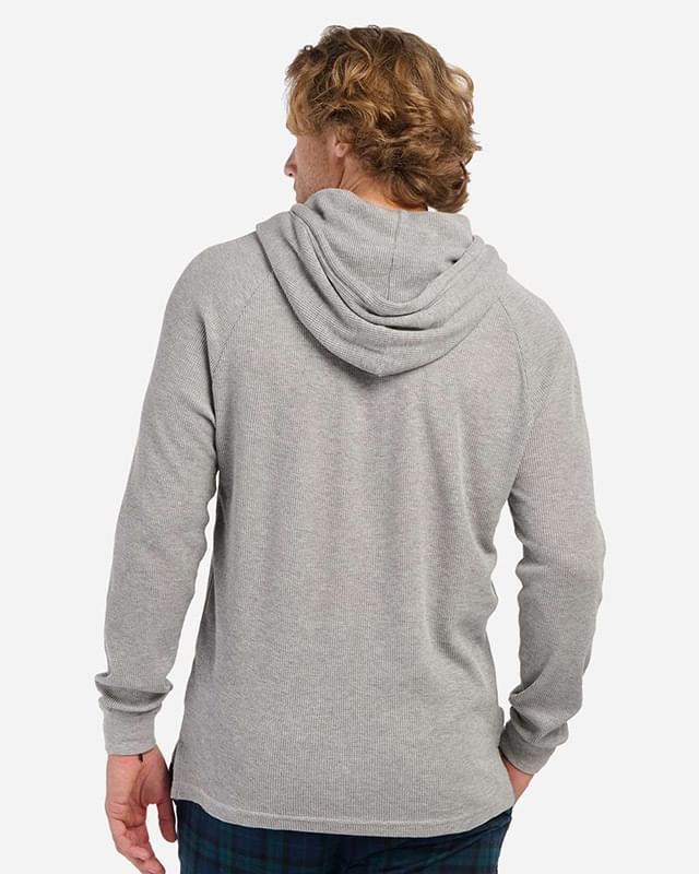 Unisex Waffle Knit Pullover Hooded Long Sleeve T-Shirt Unisex Waffle Knit Pullover Hooded Long Sleeve T-Shirt