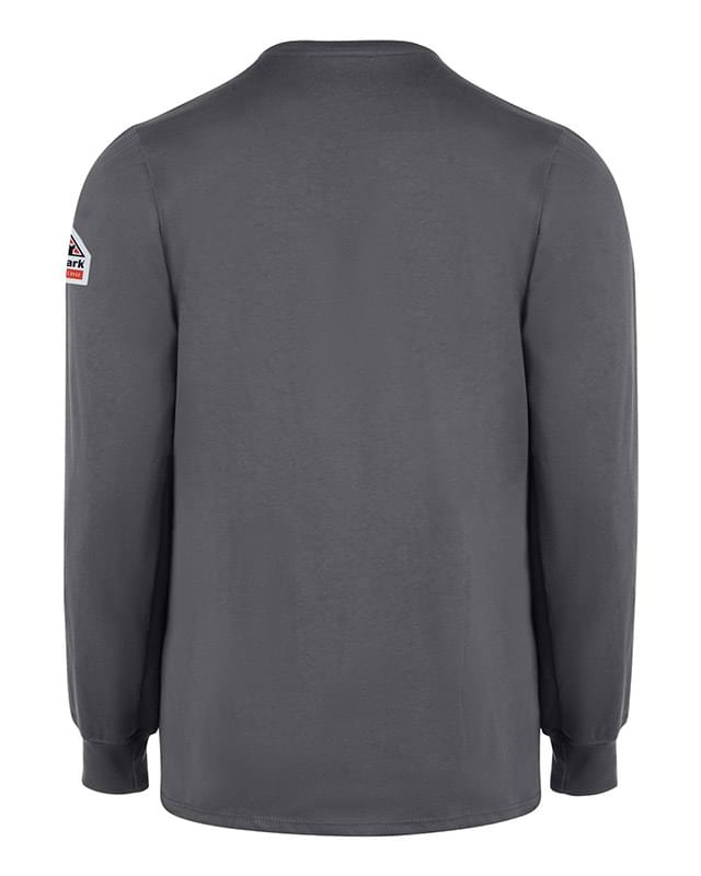 Men's Long Sleeve Tagless Henley Shirt