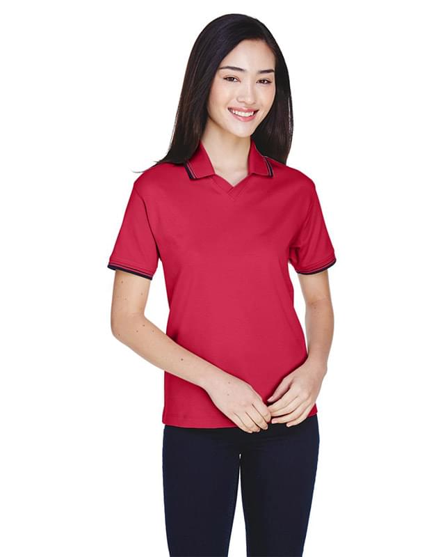 Women's Tipped Perfect Pima Interlock Polo
