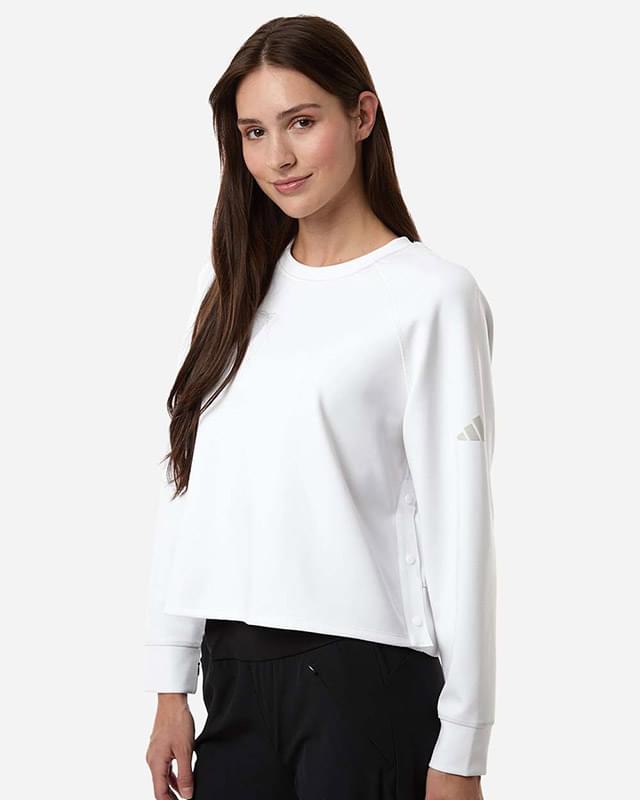 Women's Beyond Side-Snap Crewneck Sweatshirt