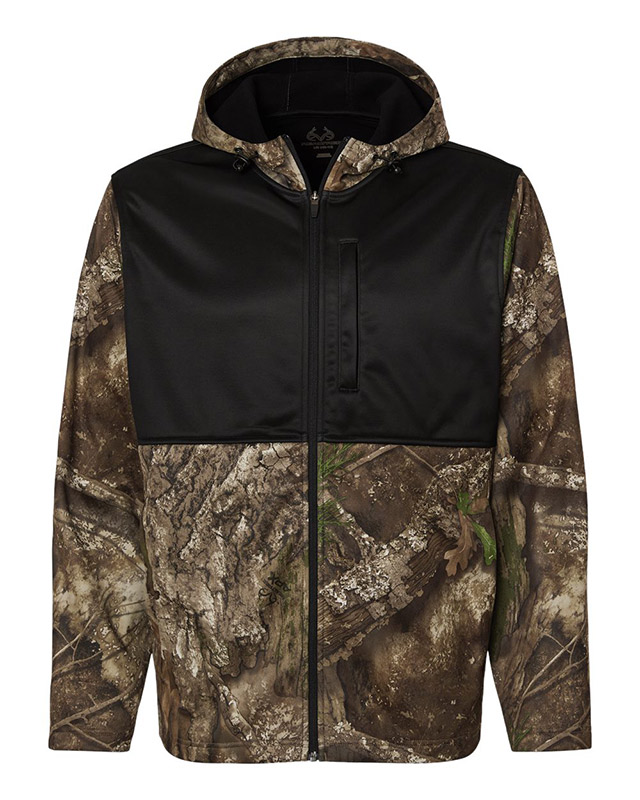 Unisex Realtree® Performance Colorblocked Full-Zip Hooded Sweatshirt