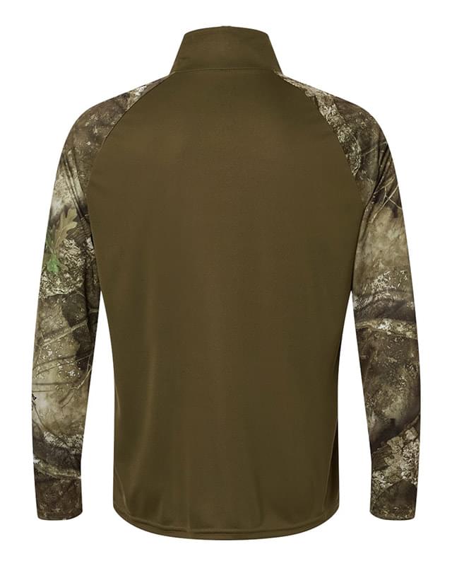 Unisex Realtree® Performance Colorblocked Quarter-Zip Pullover