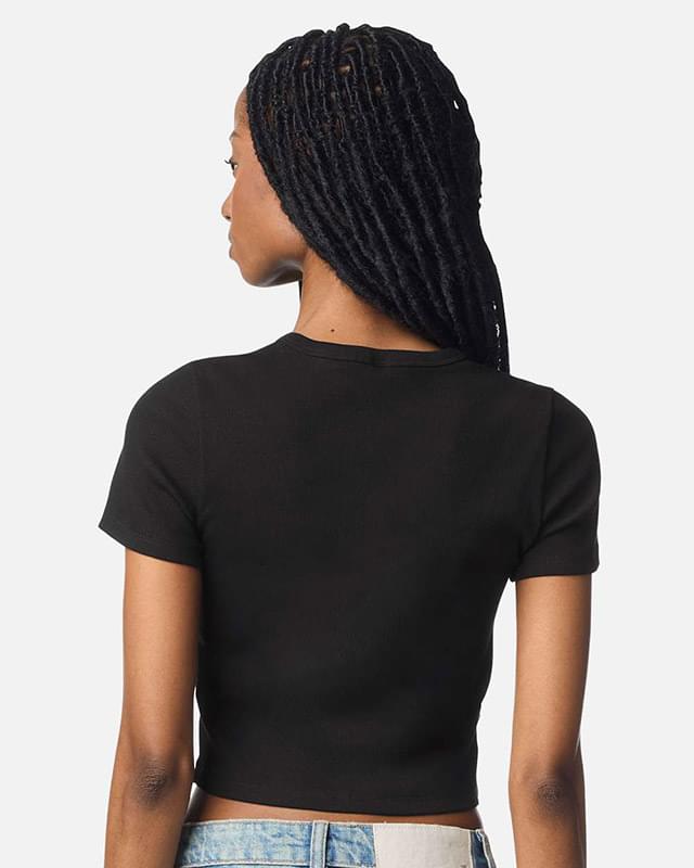 Women's Baby Rib Cropped Tee
