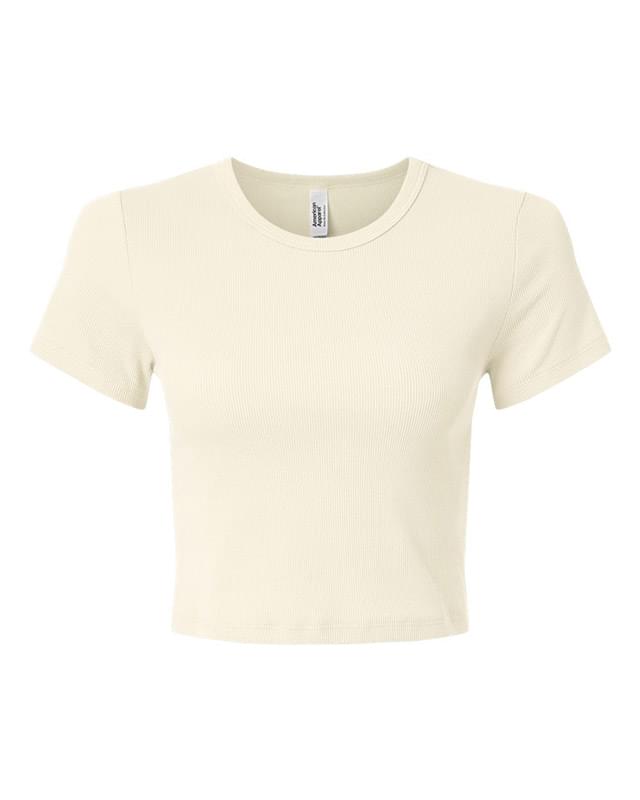 Women's Baby Rib Cropped Tee