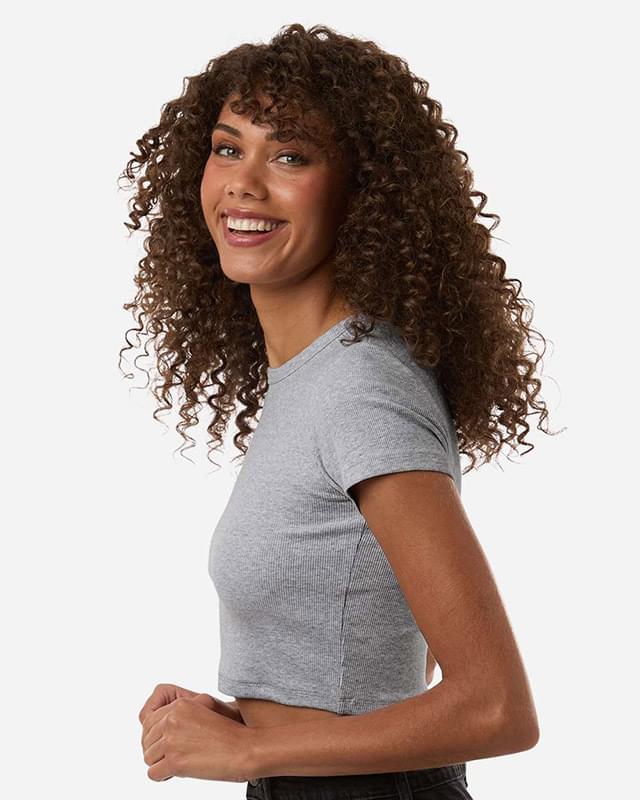 Women's Baby Rib Cropped Tee
