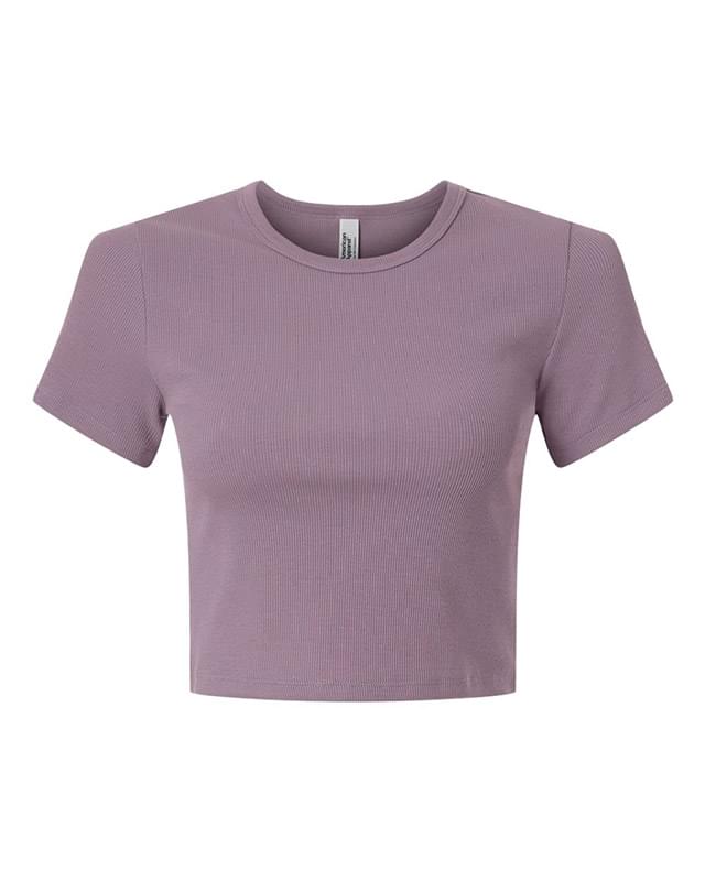 Women's Baby Rib Cropped Tee