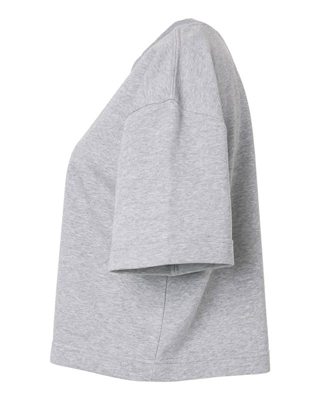 Women's French Terry Mid-Length Boxy Top