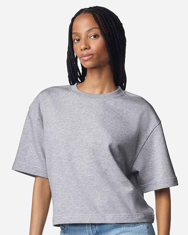 Women's French Terry Mid-Length Boxy Top