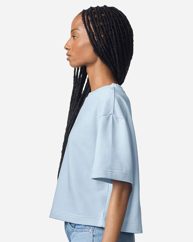 Women's French Terry Mid-Length Boxy Top