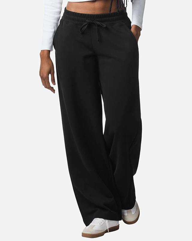 Women's French Terry Wide Leg Pants