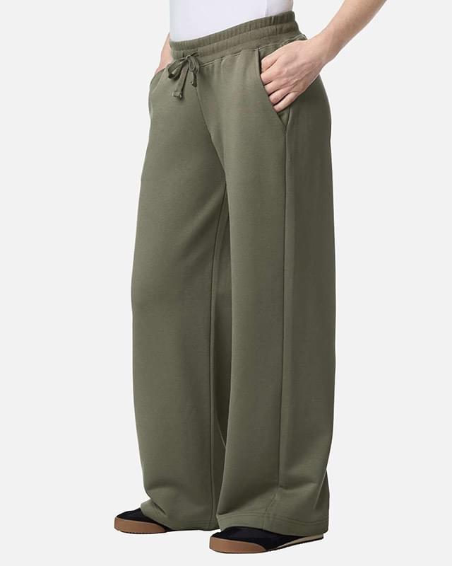 Women's French Terry Wide Leg Pants
