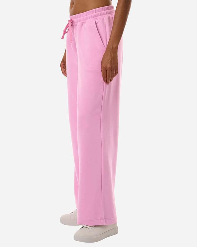Women's French Terry Wide Leg Pants