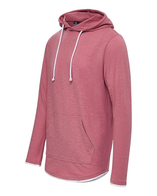 Unisex Miles Slub Hooded Long Sleeve T-Shirt