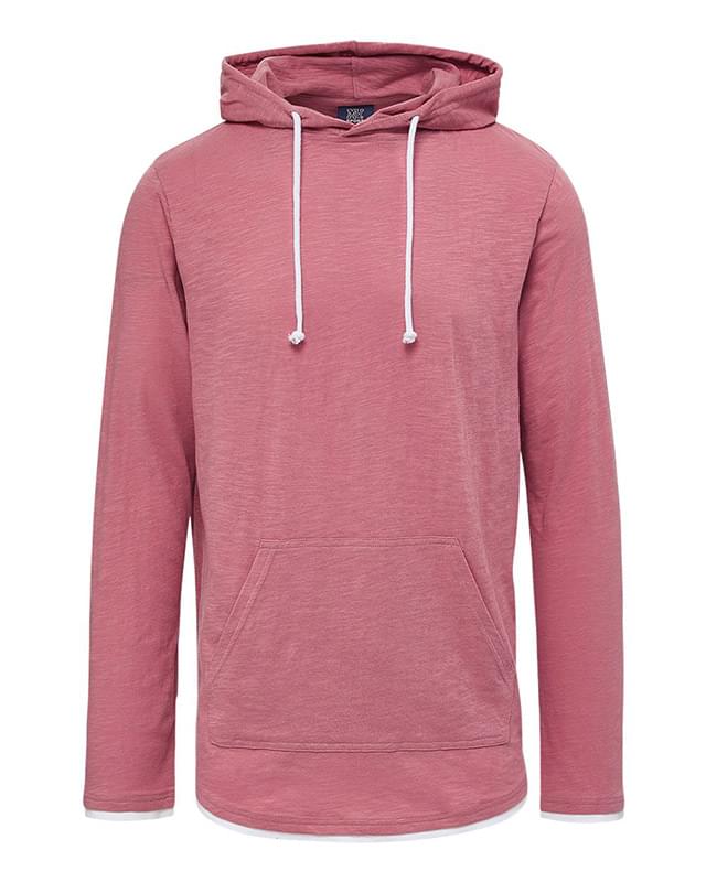 Unisex Miles Slub Hooded Long Sleeve T-Shirt