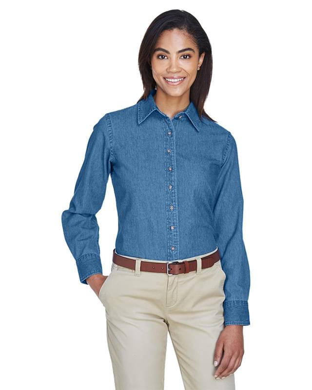 Women's Long Sleeve Denim Shirt