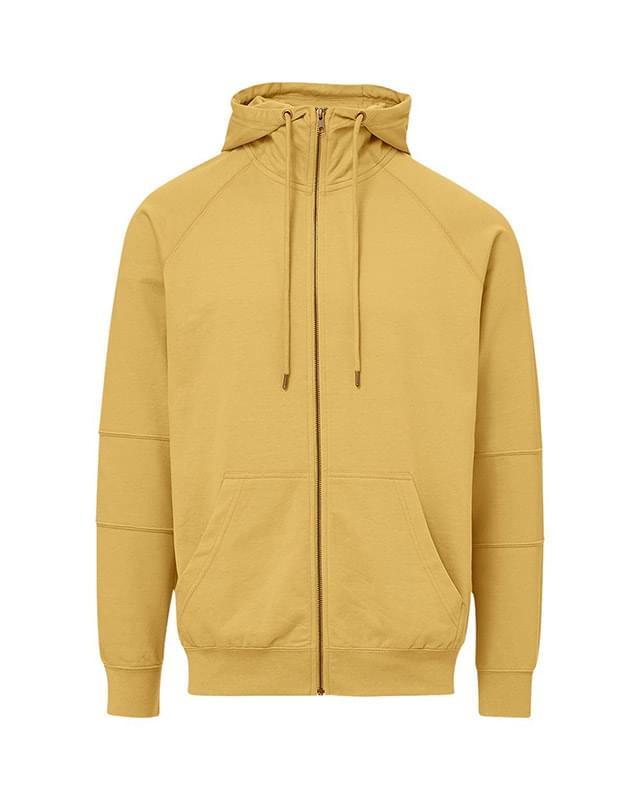 Ezra French Terry Full-Zip Funnel Hooded Sweatshirt