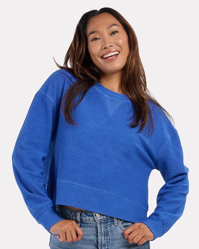 Women's Cropped Boxy Long Sleeve T-Shirt