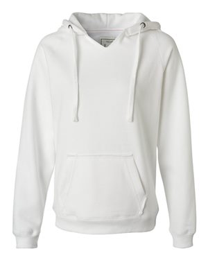 Women's Sueded V-Neck Hooded Sweatshirt