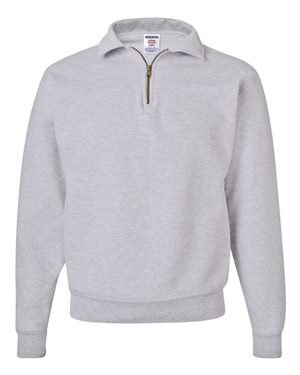 SUPER SWEATS Quarter-Zip Cadet Collar Sweatshirt