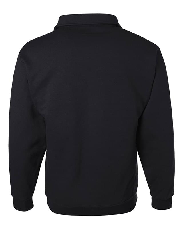 SUPER SWEATS Quarter-Zip Cadet Collar Sweatshirt