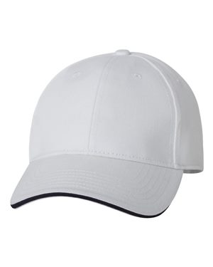 USA-Made Structured Twill Cap with Sandwich Visor