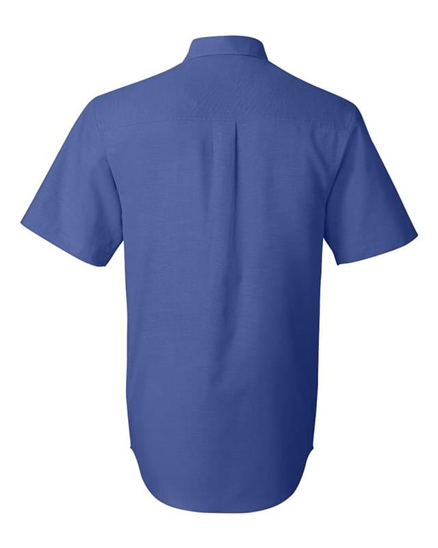 Short Sleeve Stain Resistant Oxford Shirt Short Sleeve Stain Resistant Oxford Shirt
