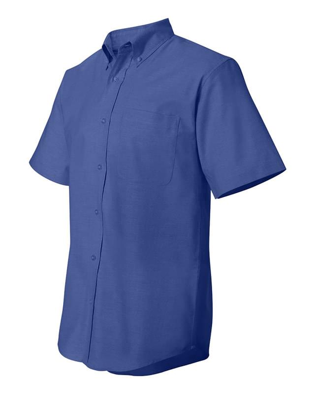 Short Sleeve Stain Resistant Oxford Shirt