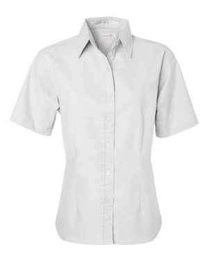 Women's Short Sleeve Stain Resistant Oxford Shirt