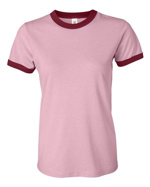 Women's Heather Jersey Ringer Tee