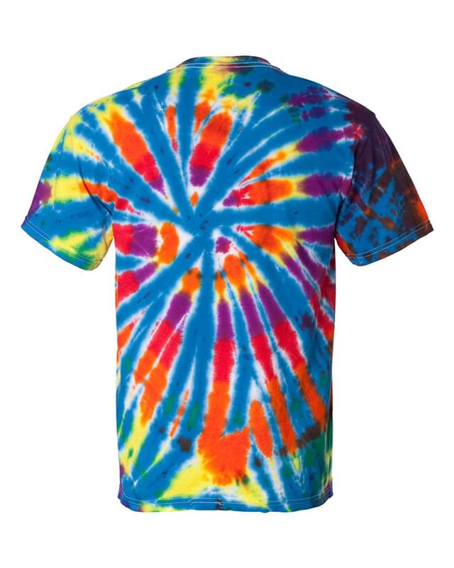 Short Sleeve Rainbow Cut-Spiral T-Shirt