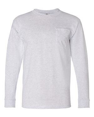 USA-Made Long Sleeve T-Shirt with a Pocket