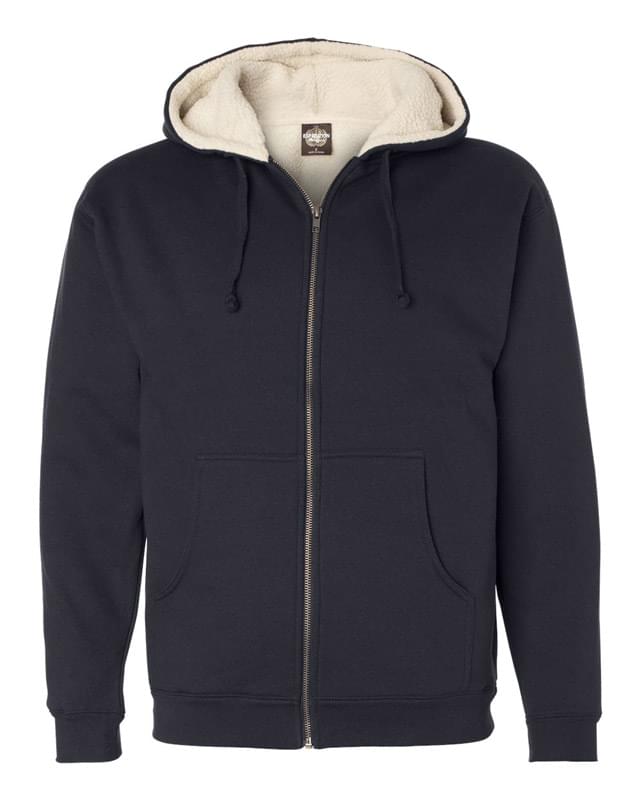 Independent Trading Co.® Custom Sherpa Lined Full-Zip Hooded Sweatshirt