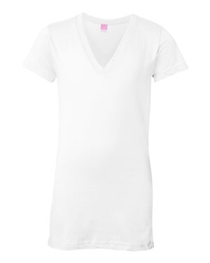 Junior Fit V-Neck Fine Jersey Tee