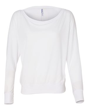 Women's Flowy Long Sleeve Off Shoulder Tee