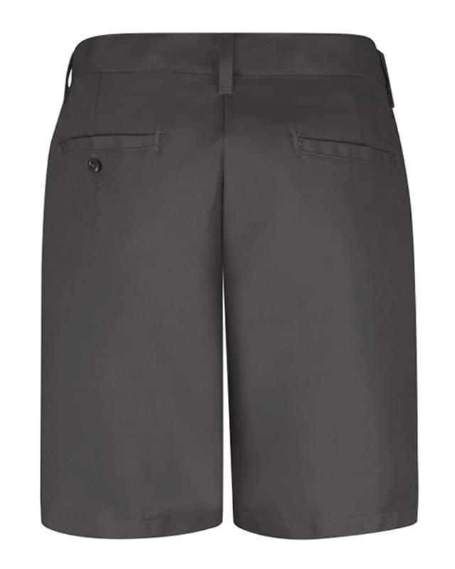 Women's Plain Front Shorts, 8 Inch Inseam