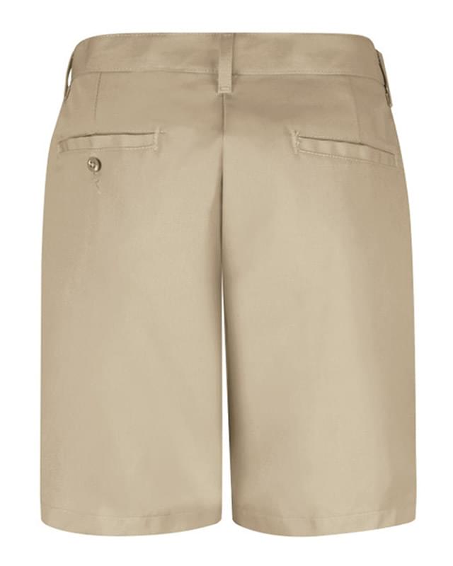 Women's Plain Front Shorts, 8 Inch Inseam
