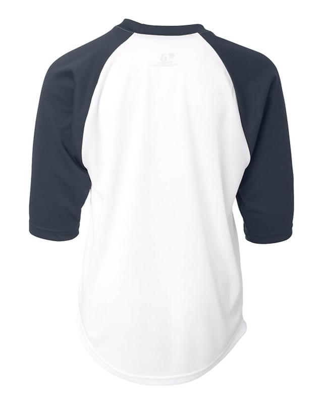 Youth B-Core 3/4 Sleeve Baseball T-Shirt