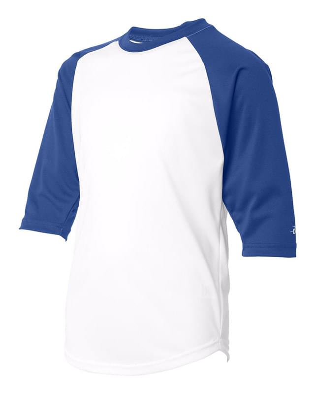 Youth B-Core 3/4 Sleeve Baseball T-Shirt