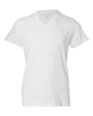 Youth Short Sleeve V-Neck Jersey Tee